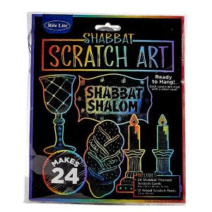 Picture of Shabbat Scratch Art Craft Set